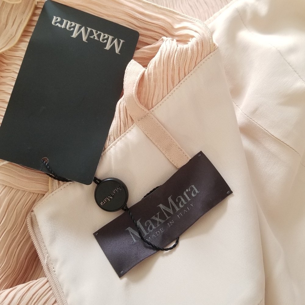 MaxMara Ananas Midi Sheath Dress Size US 14 Blush Pale Pink - Picture 6 of 13